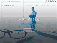 Tablet Screenshot of lawfirmwebdesignnyc.com